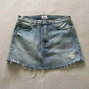 Hudson Jeans Women's Blue Denim Skirt